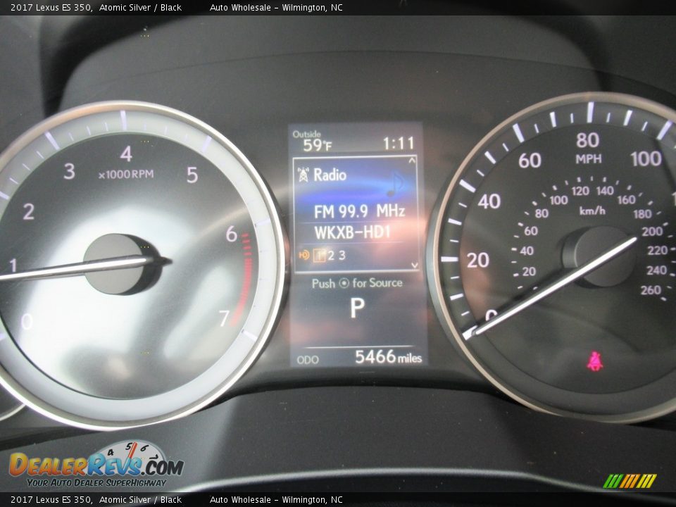 2017 Lexus ES 350 Atomic Silver / Black Photo #16