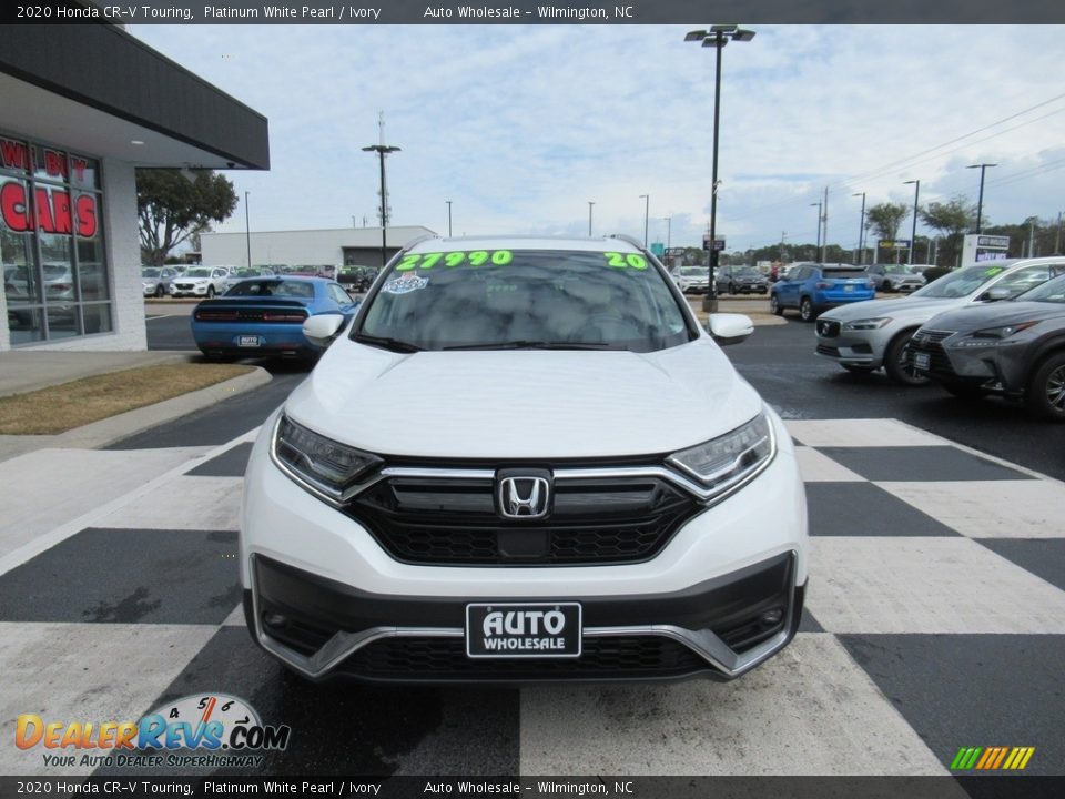 2020 Honda CR-V Touring Platinum White Pearl / Ivory Photo #2