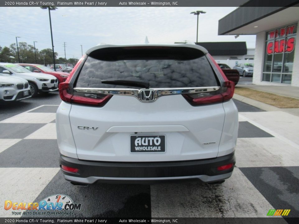 2020 Honda CR-V Touring Platinum White Pearl / Ivory Photo #4