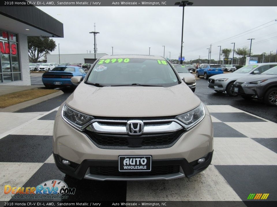 2018 Honda CR-V EX-L AWD Sandstorm Metallic / Ivory Photo #2