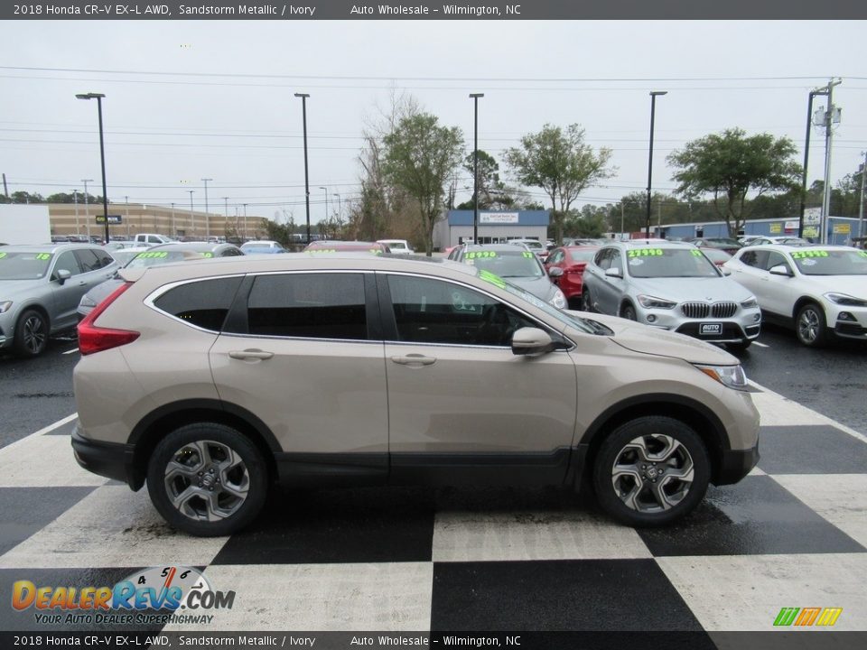 2018 Honda CR-V EX-L AWD Sandstorm Metallic / Ivory Photo #3