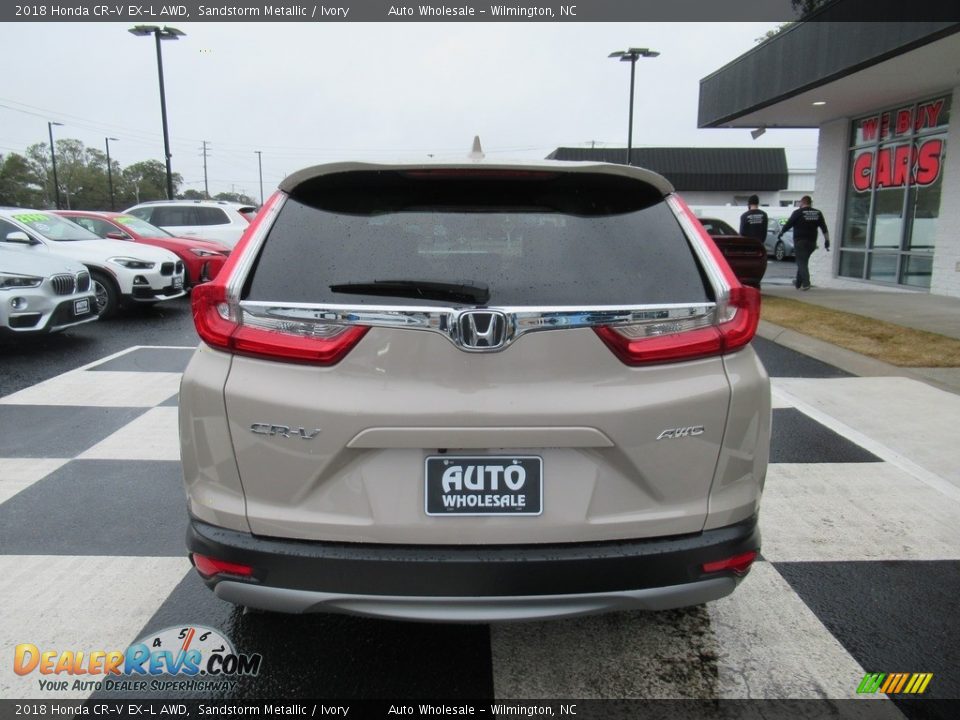 2018 Honda CR-V EX-L AWD Sandstorm Metallic / Ivory Photo #4