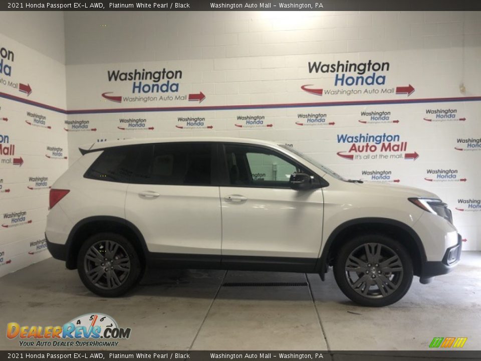 2021 Honda Passport EX-L AWD Platinum White Pearl / Black Photo #1