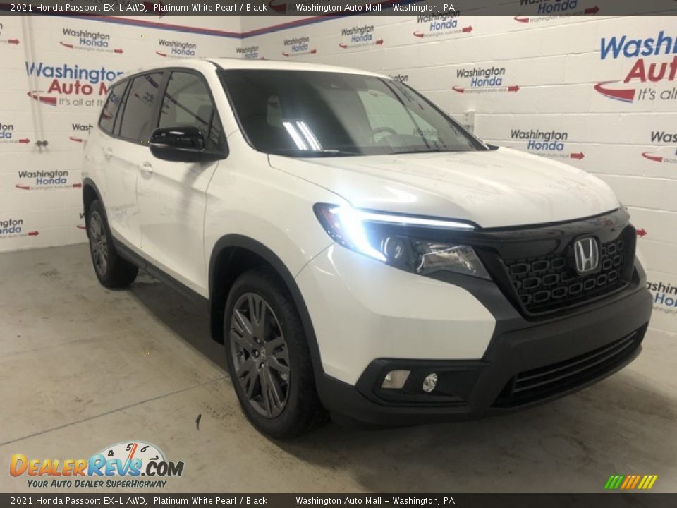 2021 Honda Passport EX-L AWD Platinum White Pearl / Black Photo #2