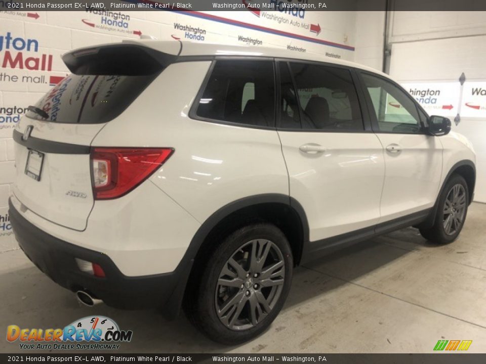 2021 Honda Passport EX-L AWD Platinum White Pearl / Black Photo #3