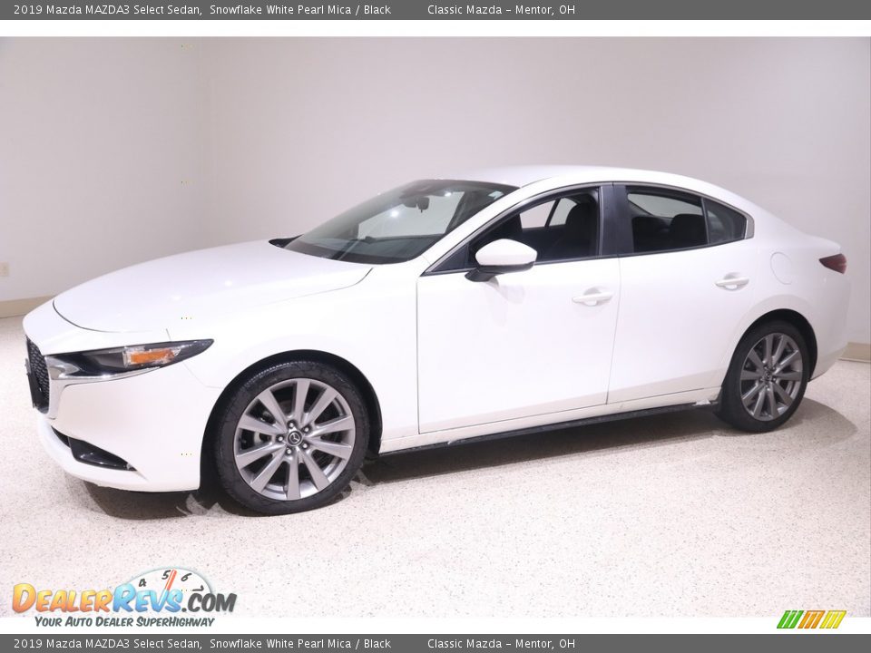2019 Mazda MAZDA3 Select Sedan Snowflake White Pearl Mica / Black Photo #3