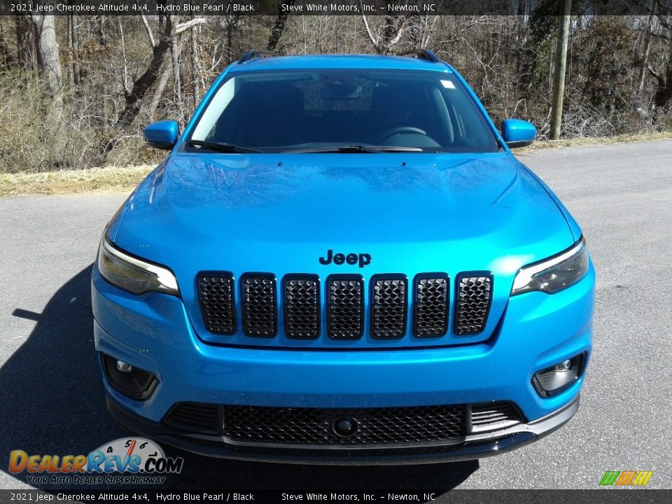 2021 Jeep Cherokee Altitude 4x4 Hydro Blue Pearl / Black Photo #3