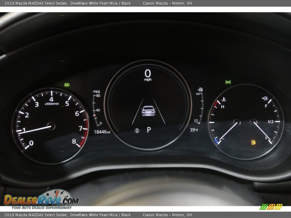 2019 Mazda MAZDA3 Select Sedan Snowflake White Pearl Mica / Black Photo #8