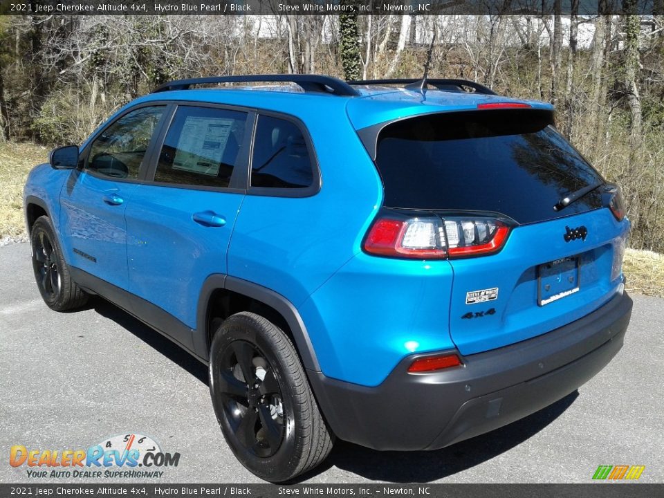 2021 Jeep Cherokee Altitude 4x4 Hydro Blue Pearl / Black Photo #8