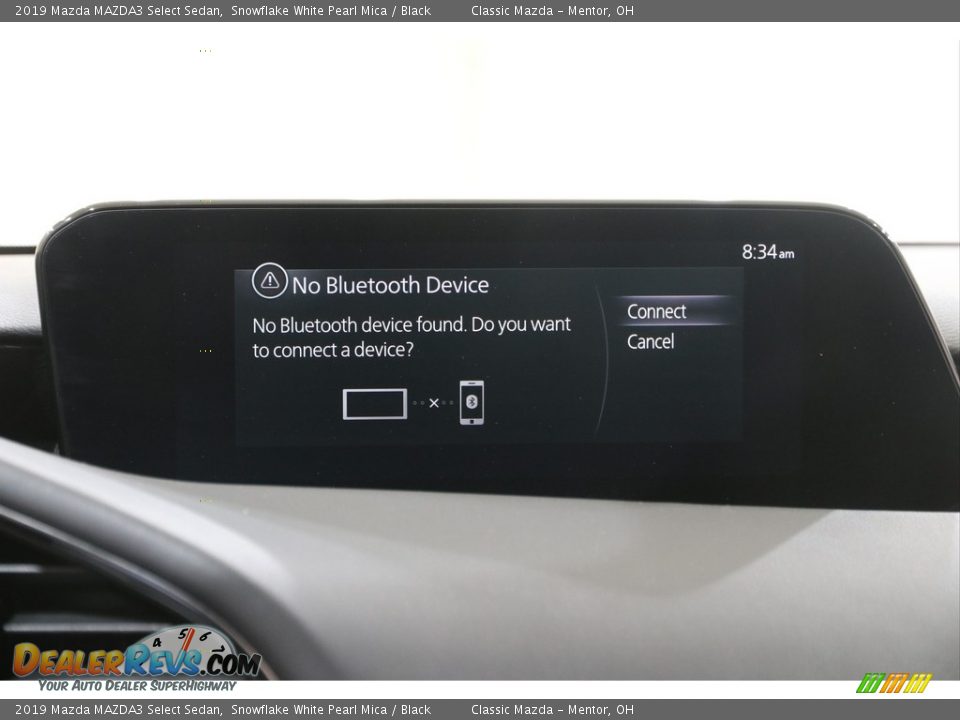 2019 Mazda MAZDA3 Select Sedan Snowflake White Pearl Mica / Black Photo #11