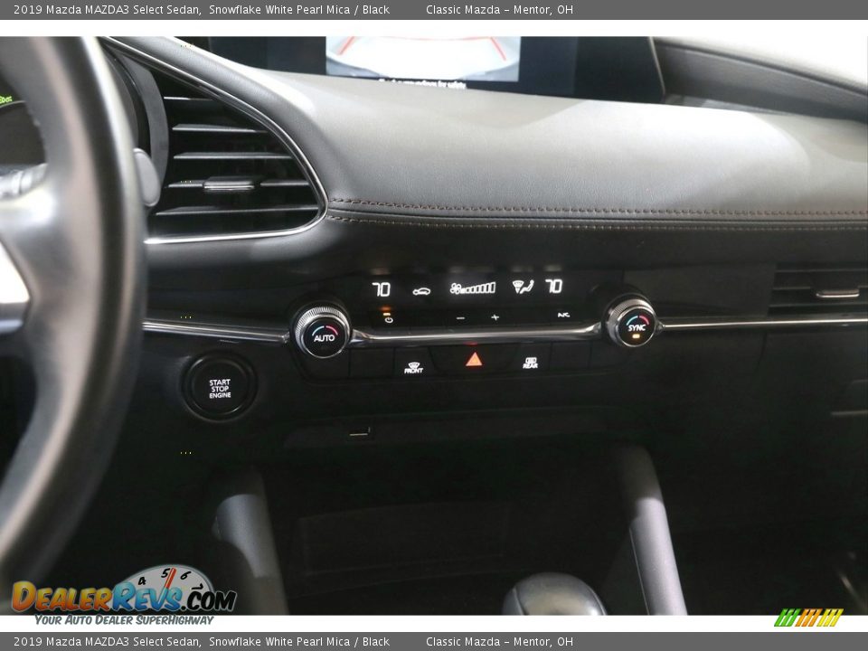 2019 Mazda MAZDA3 Select Sedan Snowflake White Pearl Mica / Black Photo #13