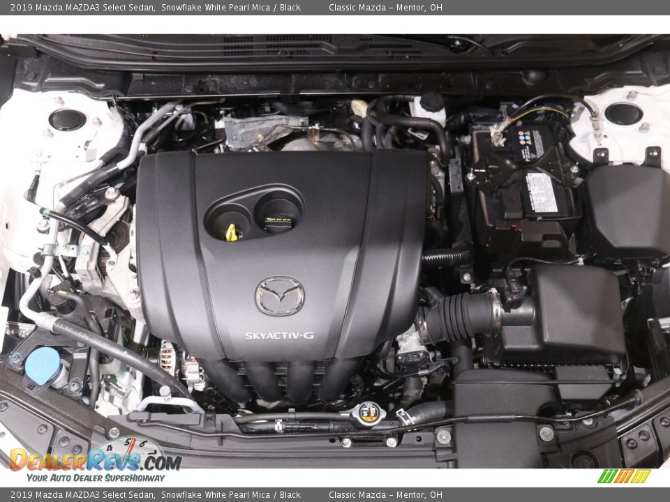 2019 Mazda MAZDA3 Select Sedan Snowflake White Pearl Mica / Black Photo #21