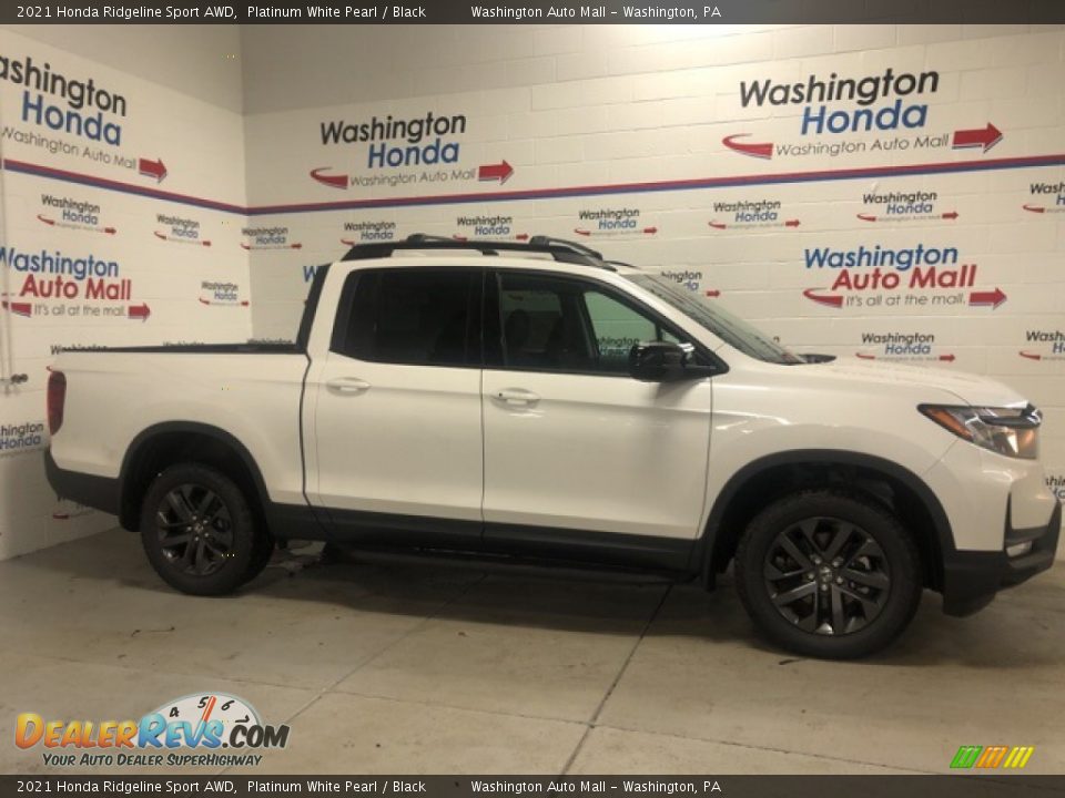 2021 Honda Ridgeline Sport AWD Platinum White Pearl / Black Photo #1