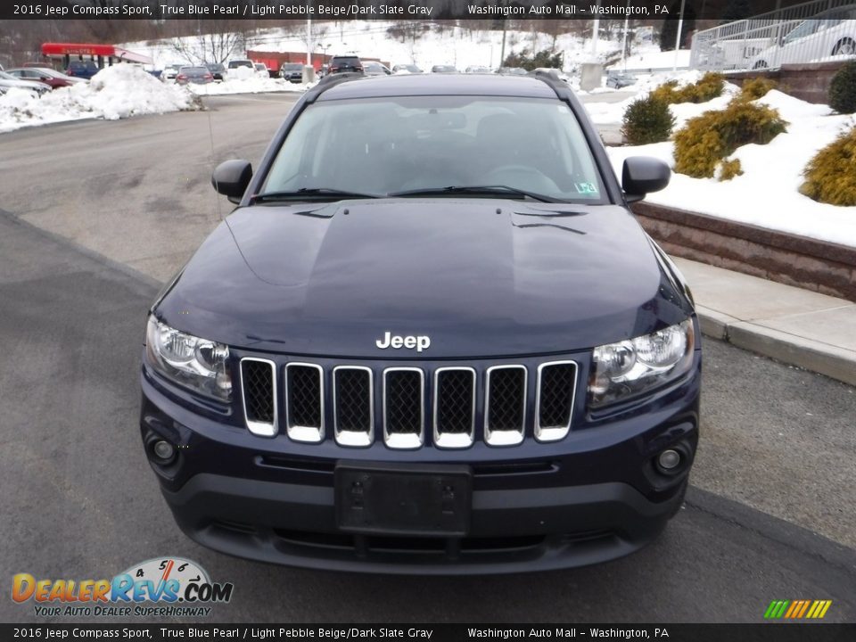 2016 Jeep Compass Sport True Blue Pearl / Light Pebble Beige/Dark Slate Gray Photo #8