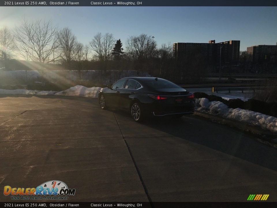 2021 Lexus ES 250 AWD Obsidian / Flaxen Photo #4