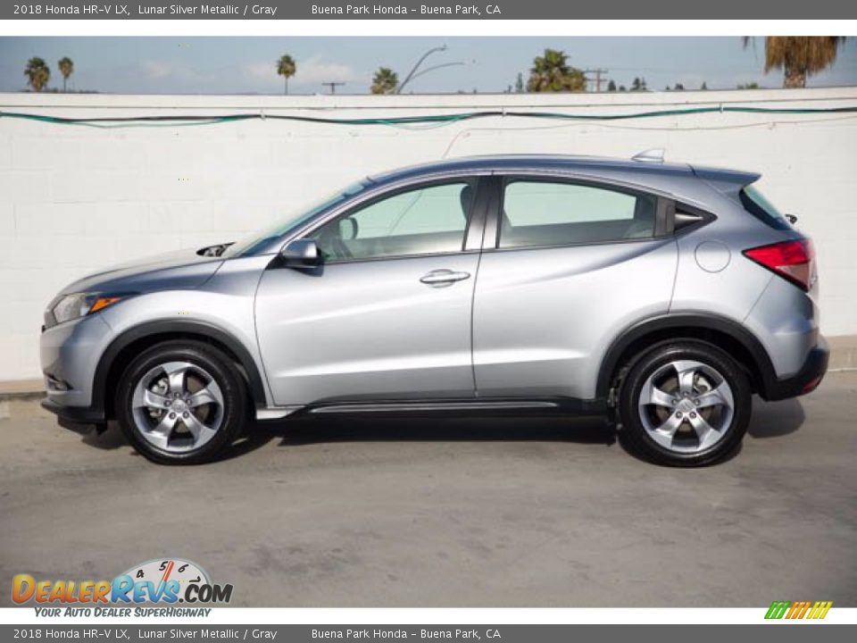 2018 Honda HR-V LX Lunar Silver Metallic / Gray Photo #10