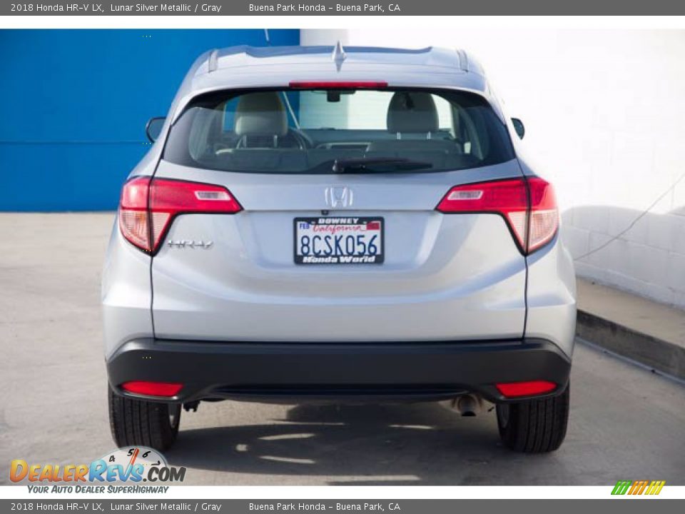 2018 Honda HR-V LX Lunar Silver Metallic / Gray Photo #11