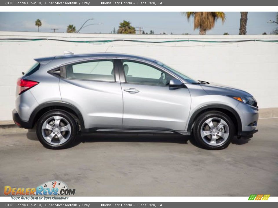 2018 Honda HR-V LX Lunar Silver Metallic / Gray Photo #14