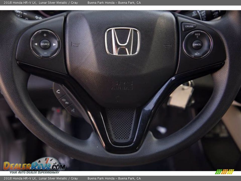 2018 Honda HR-V LX Lunar Silver Metallic / Gray Photo #15