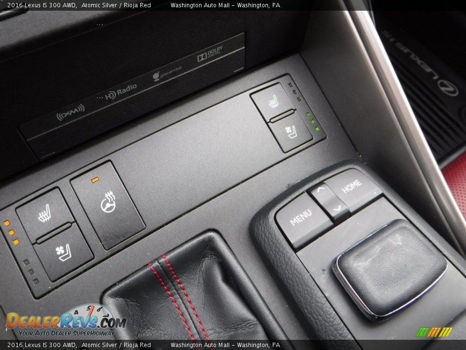 Controls of 2016 Lexus IS 300 AWD Photo #7