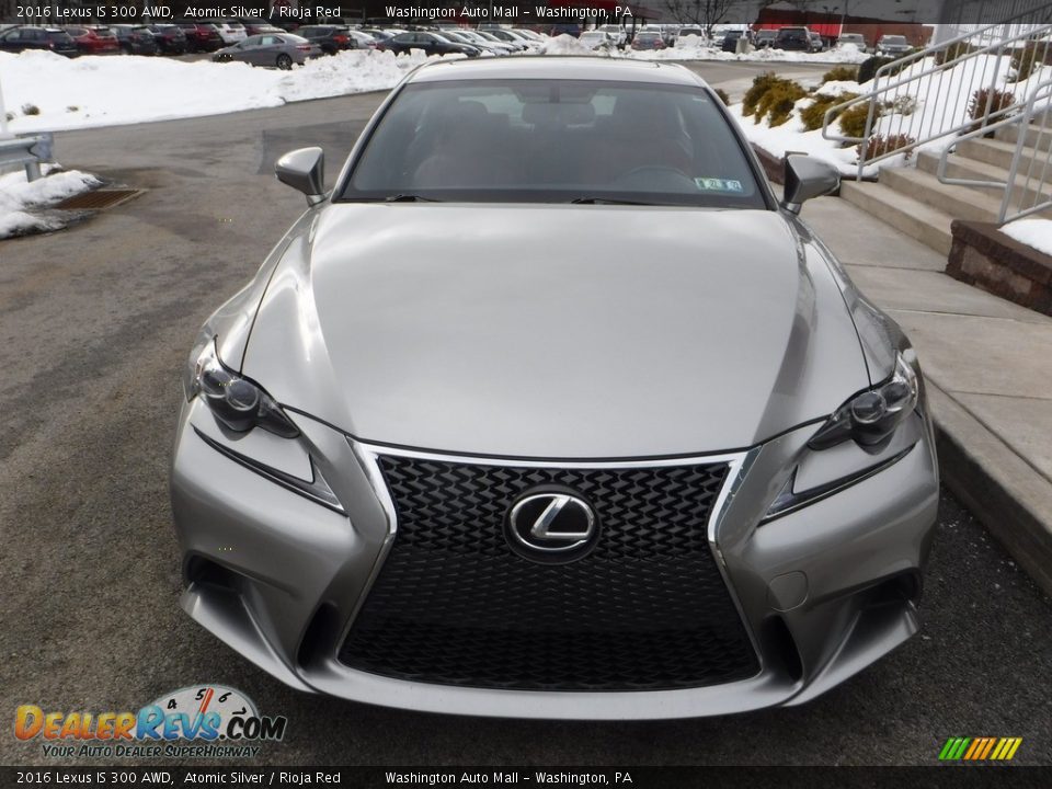 2016 Lexus IS 300 AWD Atomic Silver / Rioja Red Photo #11