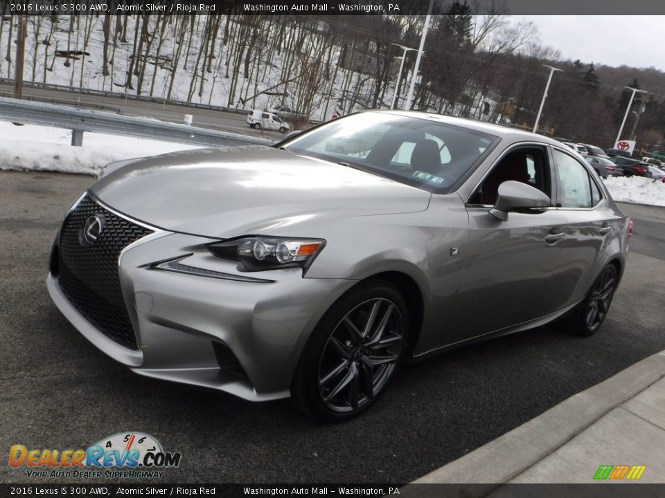 2016 Lexus IS 300 AWD Atomic Silver / Rioja Red Photo #12