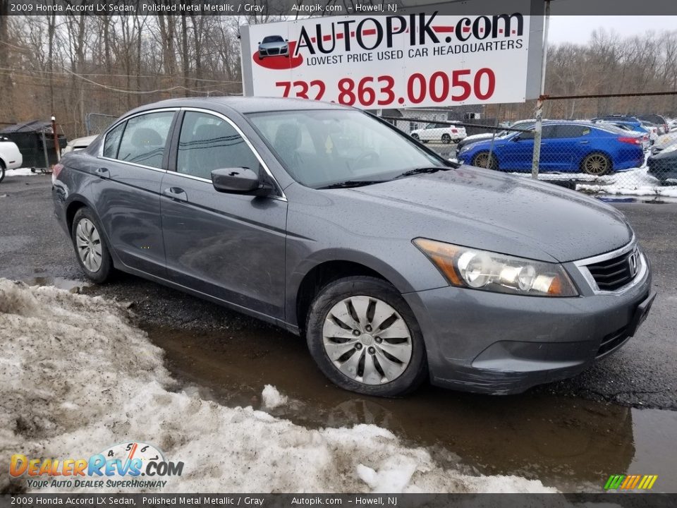 2009 Honda Accord LX Sedan Polished Metal Metallic / Gray Photo #1