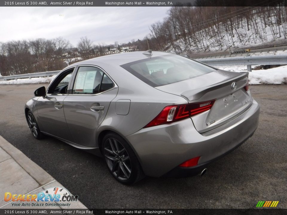 2016 Lexus IS 300 AWD Atomic Silver / Rioja Red Photo #14