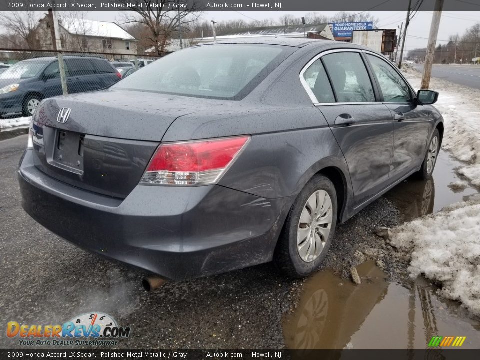 2009 Honda Accord LX Sedan Polished Metal Metallic / Gray Photo #3