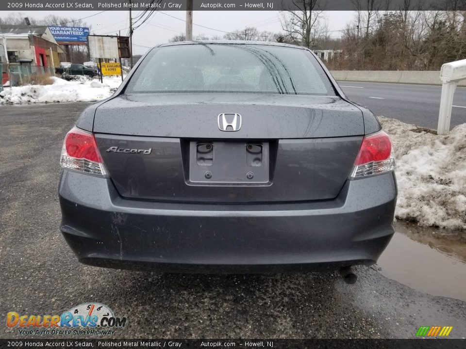 2009 Honda Accord LX Sedan Polished Metal Metallic / Gray Photo #4