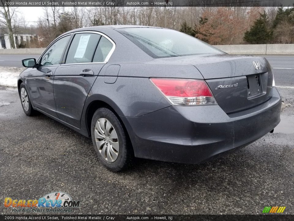 2009 Honda Accord LX Sedan Polished Metal Metallic / Gray Photo #5