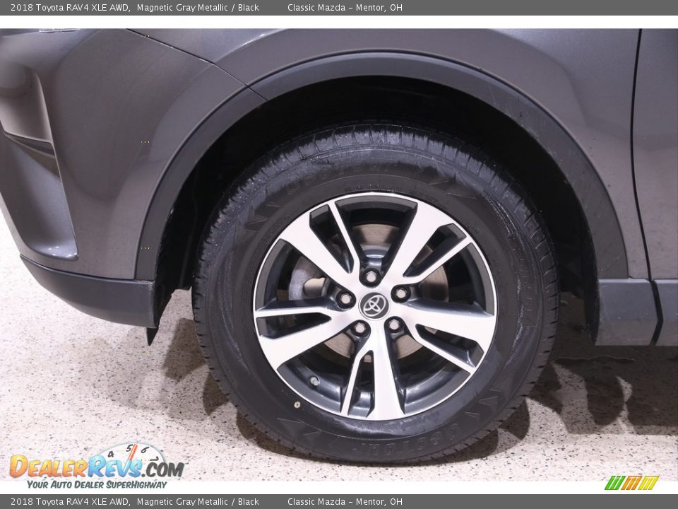 2018 Toyota RAV4 XLE AWD Magnetic Gray Metallic / Black Photo #22