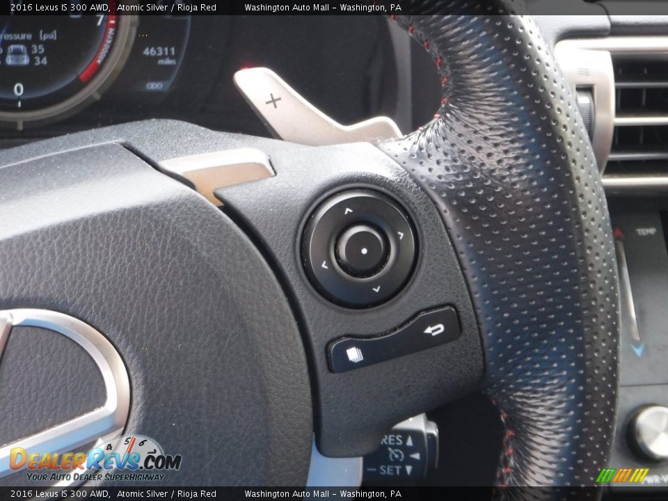 2016 Lexus IS 300 AWD Steering Wheel Photo #24