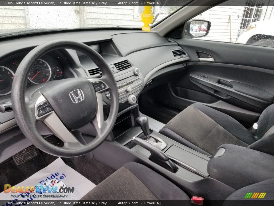 2009 Honda Accord LX Sedan Polished Metal Metallic / Gray Photo #11