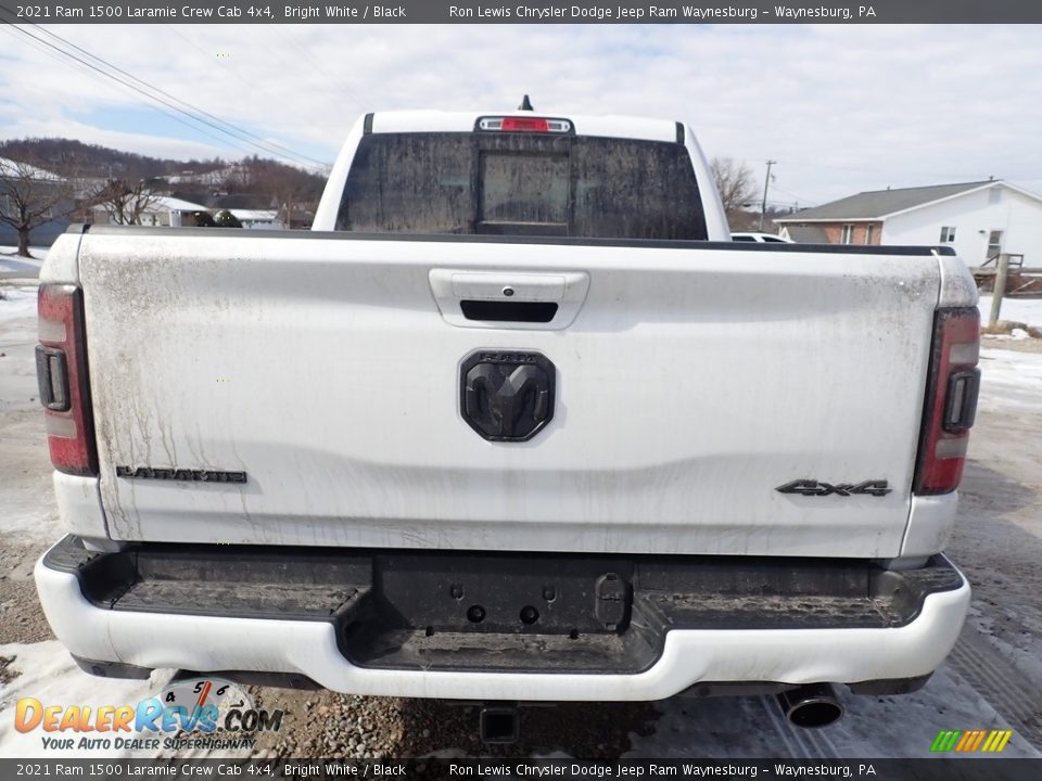 2021 Ram 1500 Laramie Crew Cab 4x4 Bright White / Black Photo #5