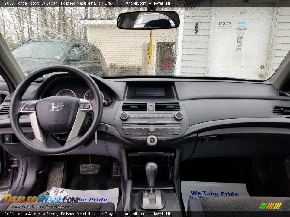 2009 Honda Accord LX Sedan Polished Metal Metallic / Gray Photo #12