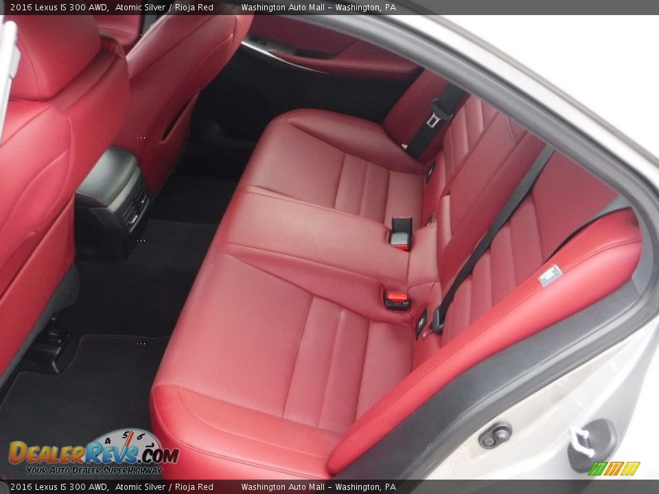 Rear Seat of 2016 Lexus IS 300 AWD Photo #30