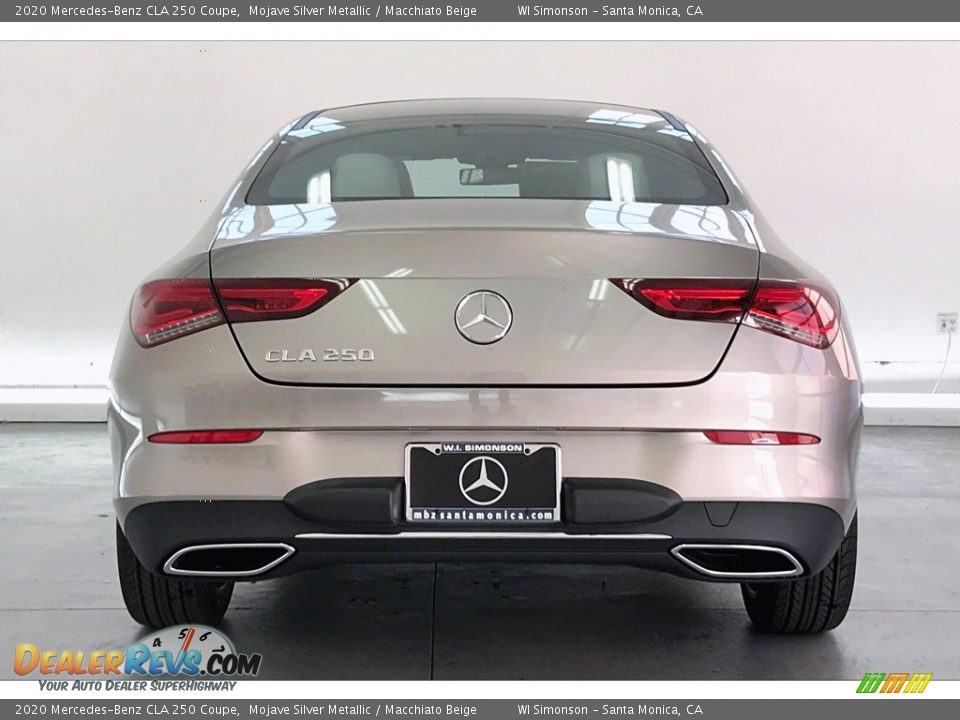 2020 Mercedes-Benz CLA 250 Coupe Mojave Silver Metallic / Macchiato Beige Photo #3