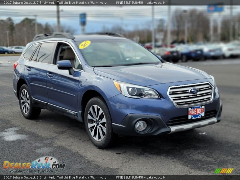 2017 Subaru Outback 2.5i Limited Twilight Blue Metallic / Warm Ivory Photo #1