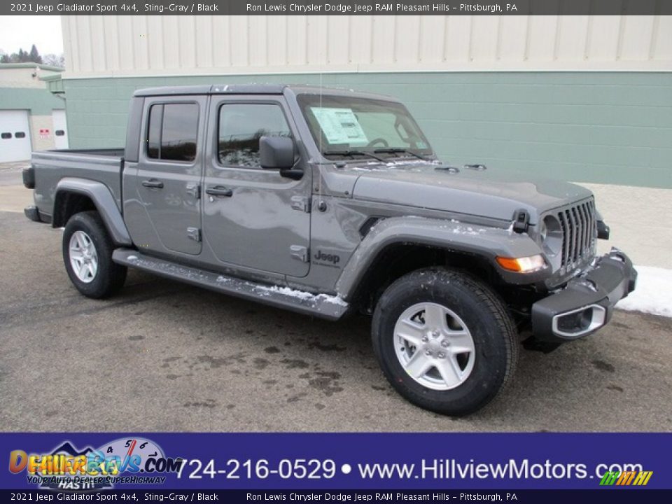 2021 Jeep Gladiator Sport 4x4 Sting-Gray / Black Photo #1