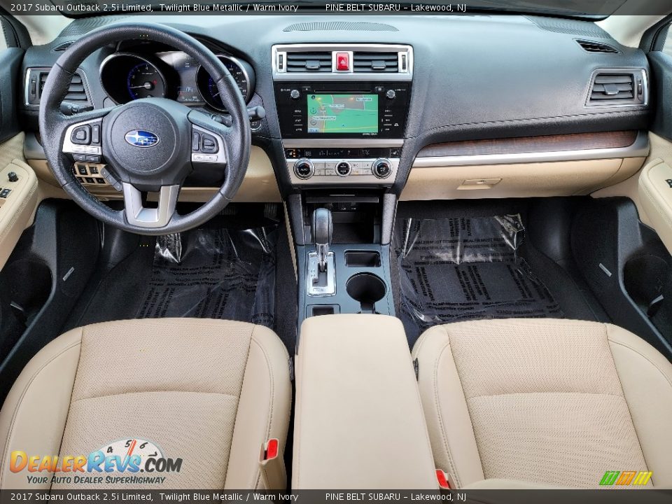 2017 Subaru Outback 2.5i Limited Twilight Blue Metallic / Warm Ivory Photo #6