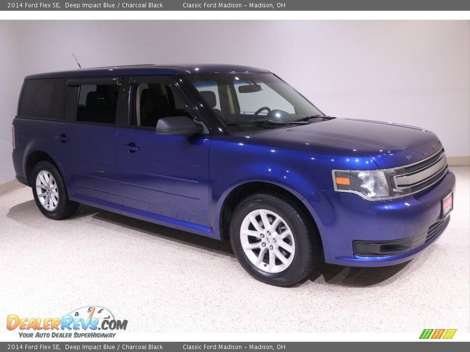 2014 Ford Flex SE Deep Impact Blue / Charcoal Black Photo #1