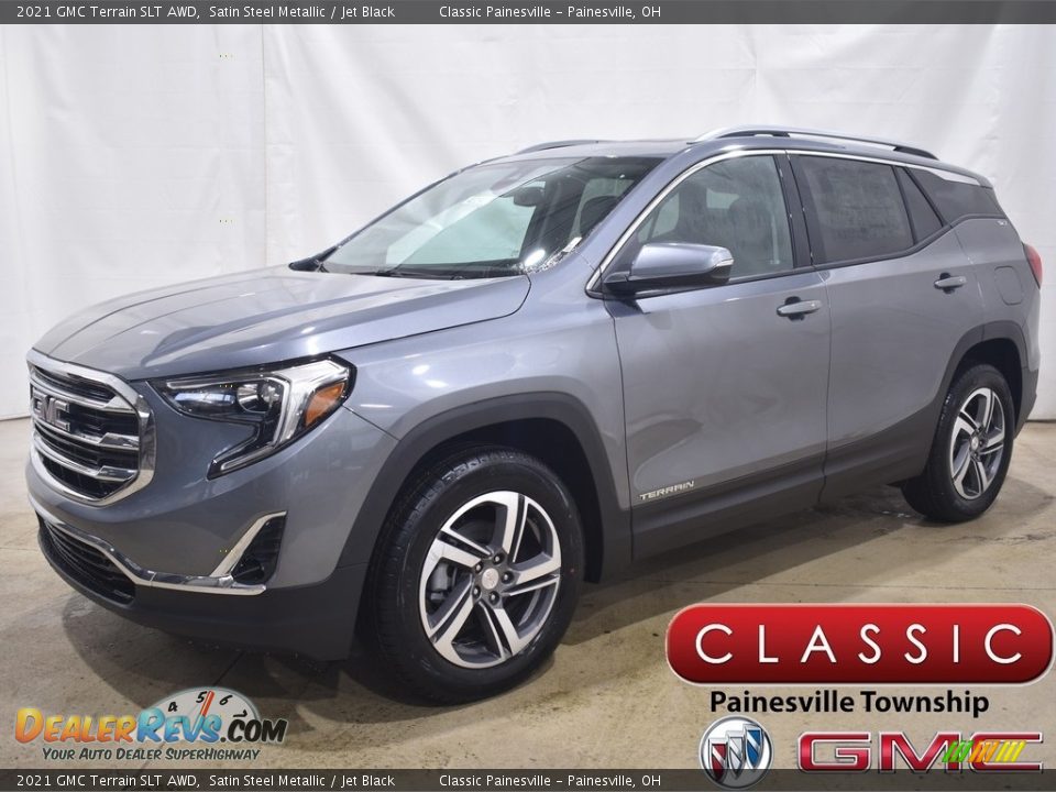 2021 GMC Terrain SLT AWD Satin Steel Metallic / Jet Black Photo #1