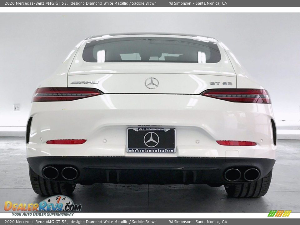 2020 Mercedes-Benz AMG GT 53 designo Diamond White Metallic / Saddle Brown Photo #3