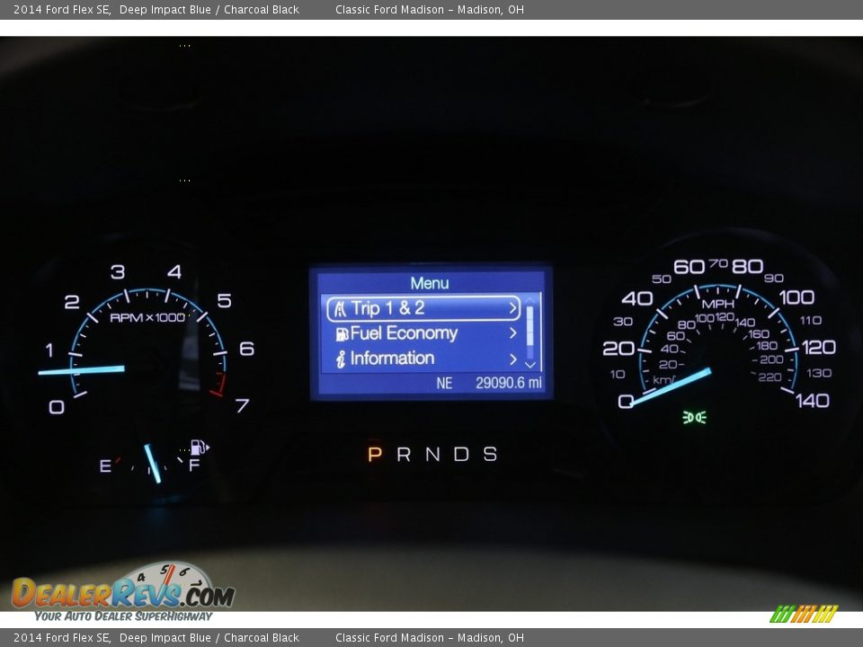 2014 Ford Flex SE Deep Impact Blue / Charcoal Black Photo #8