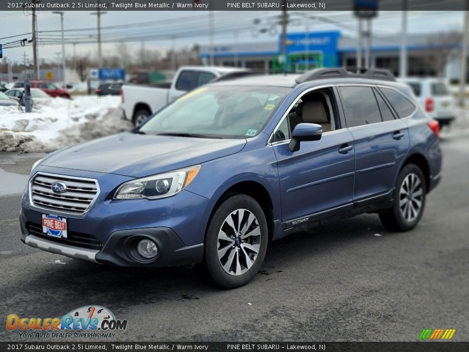 2017 Subaru Outback 2.5i Limited Twilight Blue Metallic / Warm Ivory Photo #16