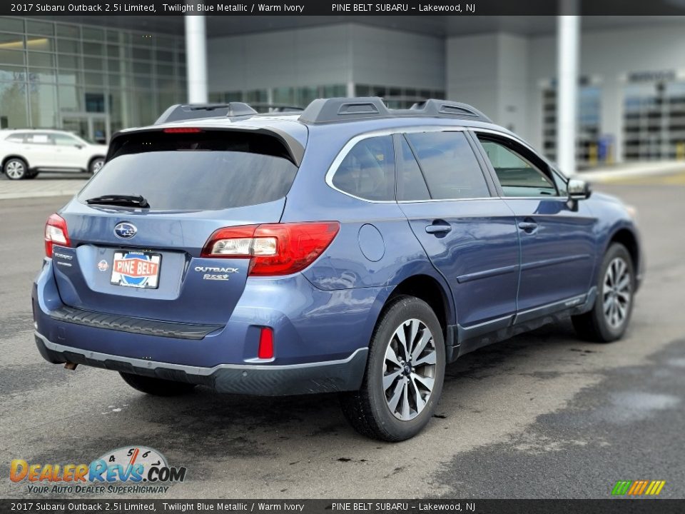 2017 Subaru Outback 2.5i Limited Twilight Blue Metallic / Warm Ivory Photo #20
