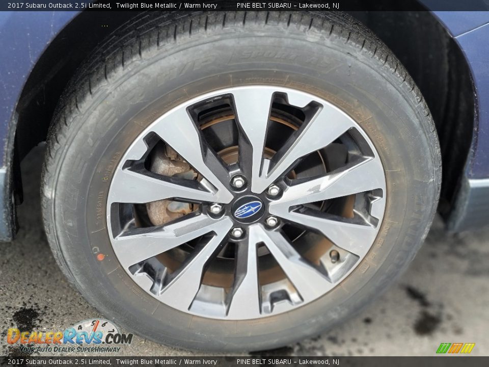 2017 Subaru Outback 2.5i Limited Twilight Blue Metallic / Warm Ivory Photo #22