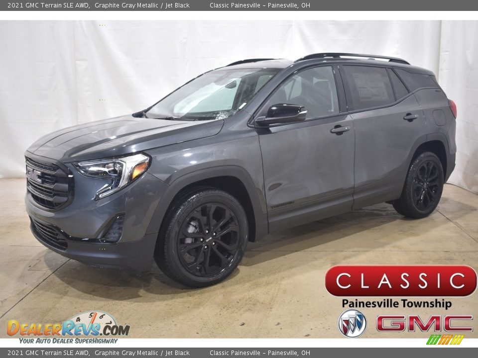 2021 GMC Terrain SLE AWD Graphite Gray Metallic / Jet Black Photo #1