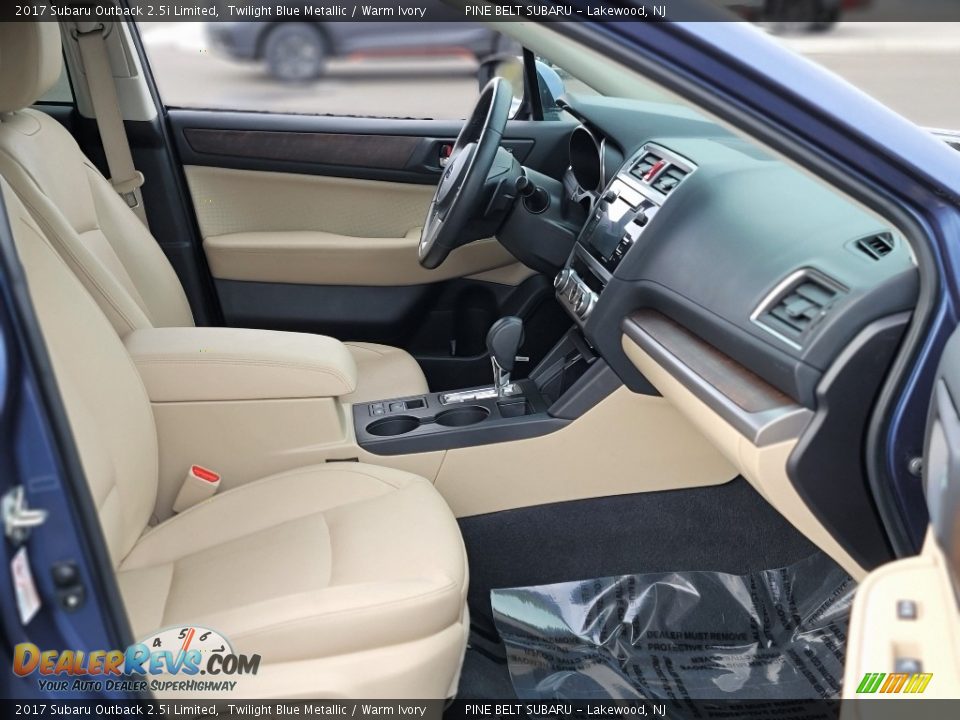 2017 Subaru Outback 2.5i Limited Twilight Blue Metallic / Warm Ivory Photo #25